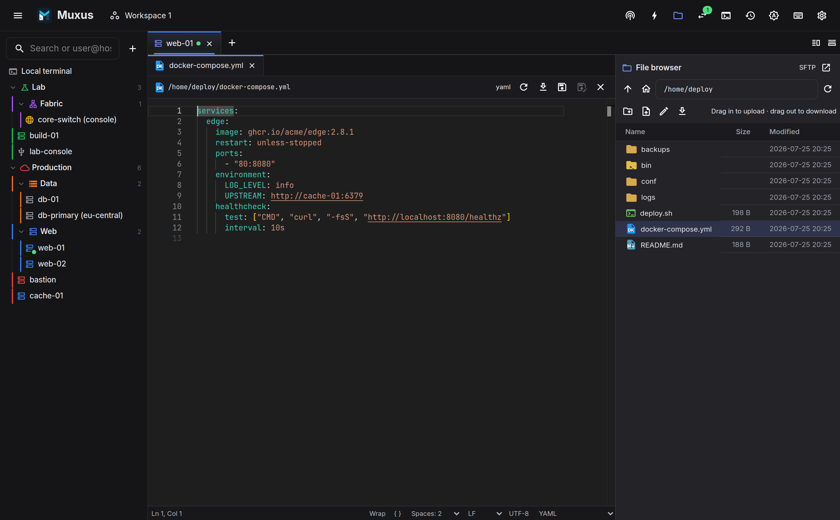 Editing a remote file with Monaco